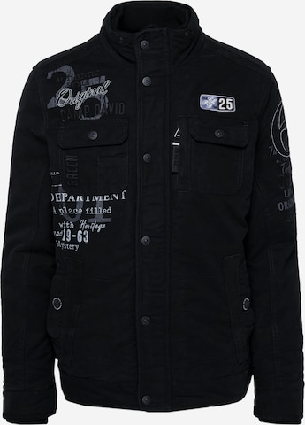 CAMP DAVID Between-Season Jacket in Black: front