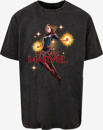 Maglietta 'Captain Marvel - Carol Danvers' di ABSOLUTE CULT in grigio: frontale