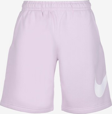 Nike Sportswear - Calças 'Club' em roxo: frente