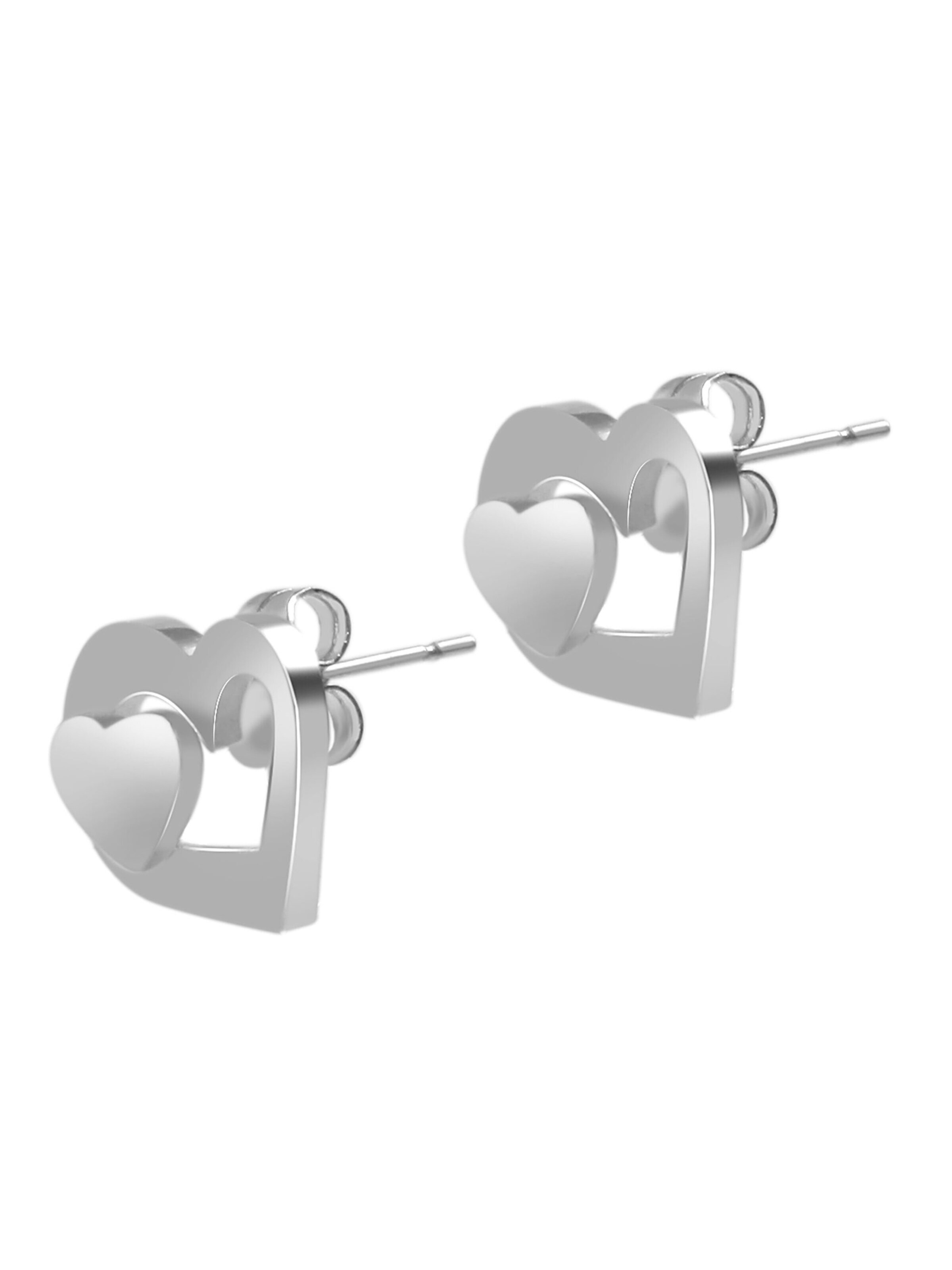 Akzent Jewelry Set 'Edelstahl silber' in Silver: front