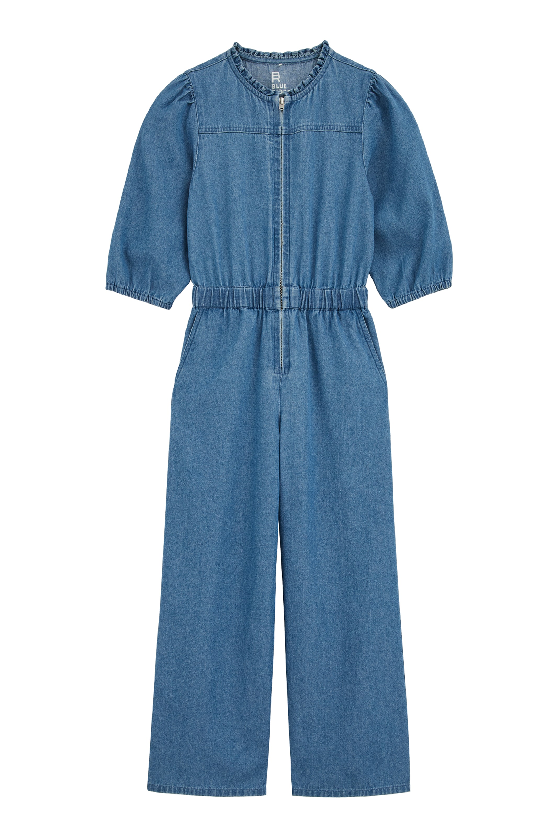 Salopetă de la WE Fashion pe albastru: față