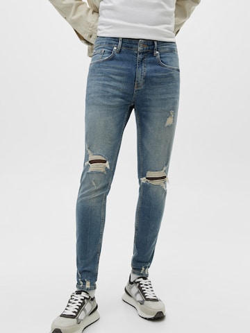 Pull&BearSkinny Traperice - plava boja