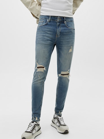 Pull&Bear Skinny Jeans in Blau