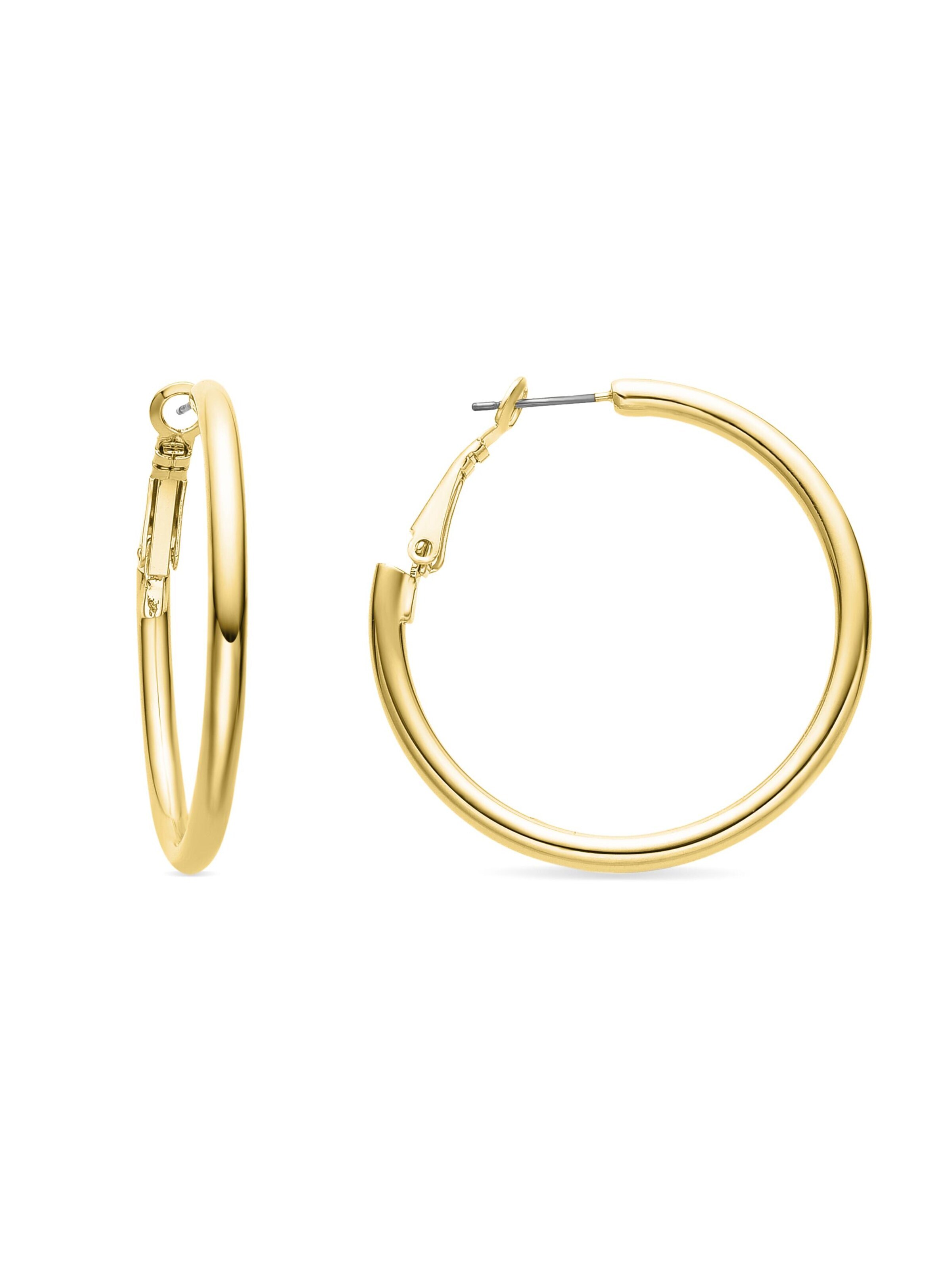 Luxenter Ohrringe 'Sadro'‌‌‌‌‌ in Gold: Vorderseite