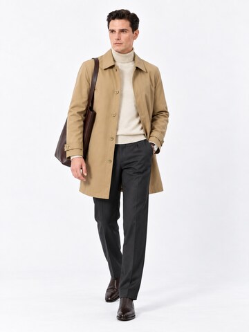 ALLTHEMEN Between-Seasons Coat 'Nebel' in Green