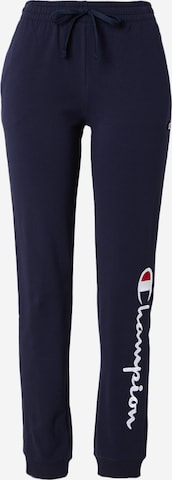 Champion Authentic Athletic Apparel Tapered Broek in Blauw: voorkant