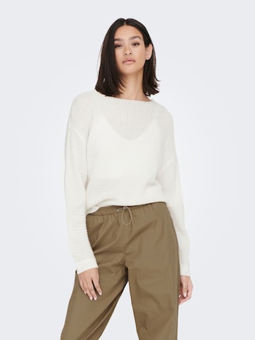 JDY Sweater 'JUSTY MAYA' in White: front