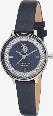 U.S. POLO ASSN. - Reloj analógico 'Charlotte' en plata: frente