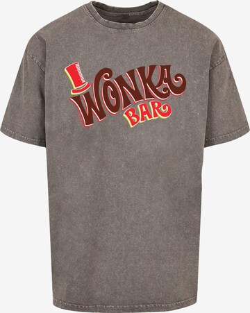 ABSOLUTE CULT Shirt 'Willy Wonka' in Grey: front
