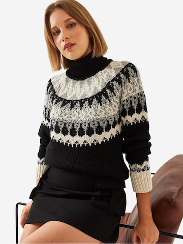 Bianco Lucci Kampsun 'Pullover', värv must