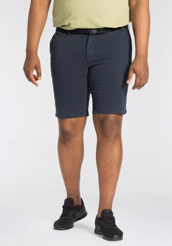 Calvin Klein Big & Tall Regular Trousers in Blue: front