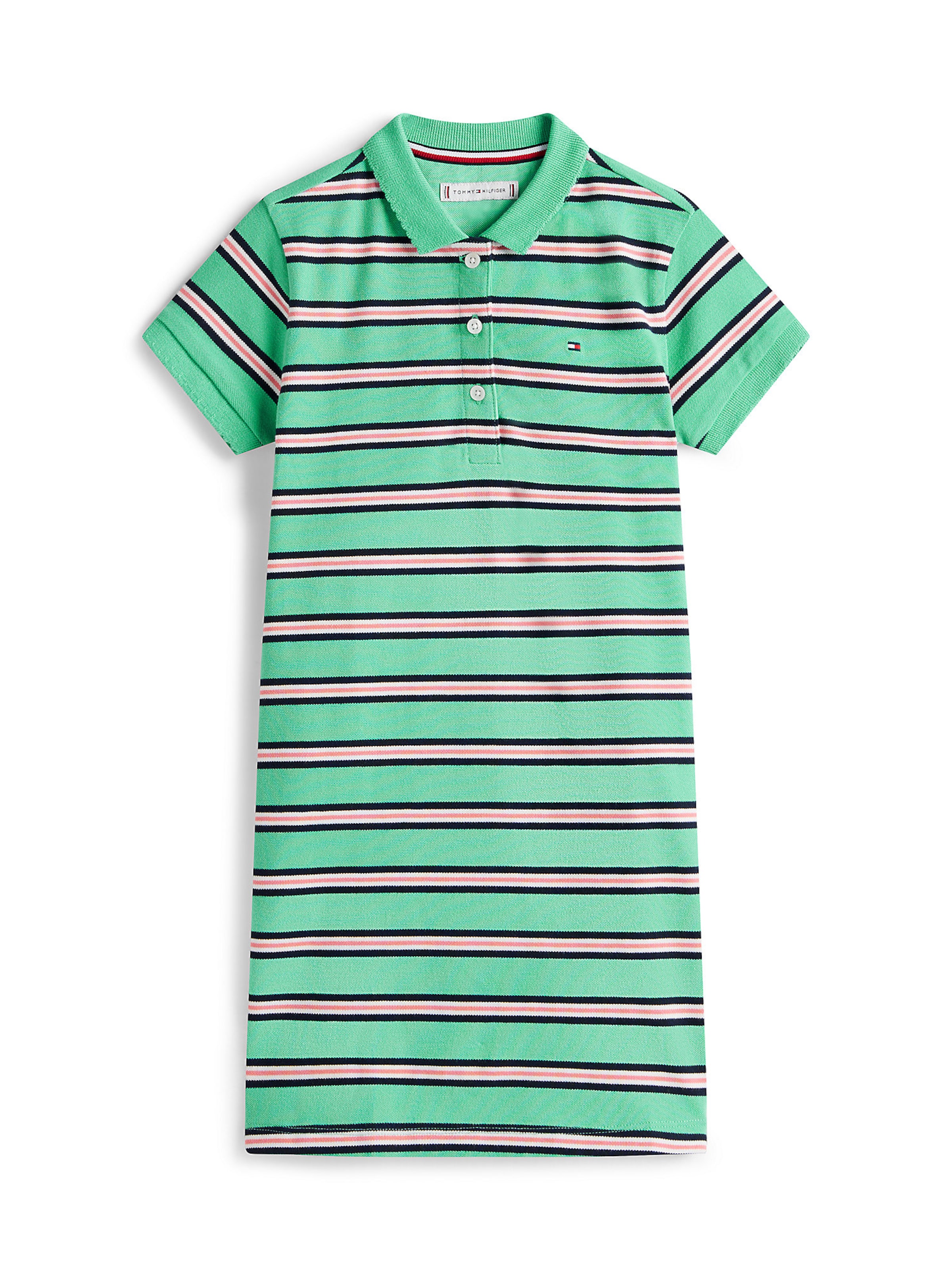 TOMMY HILFIGER Jurk 'Essential' in Groen: voorkant