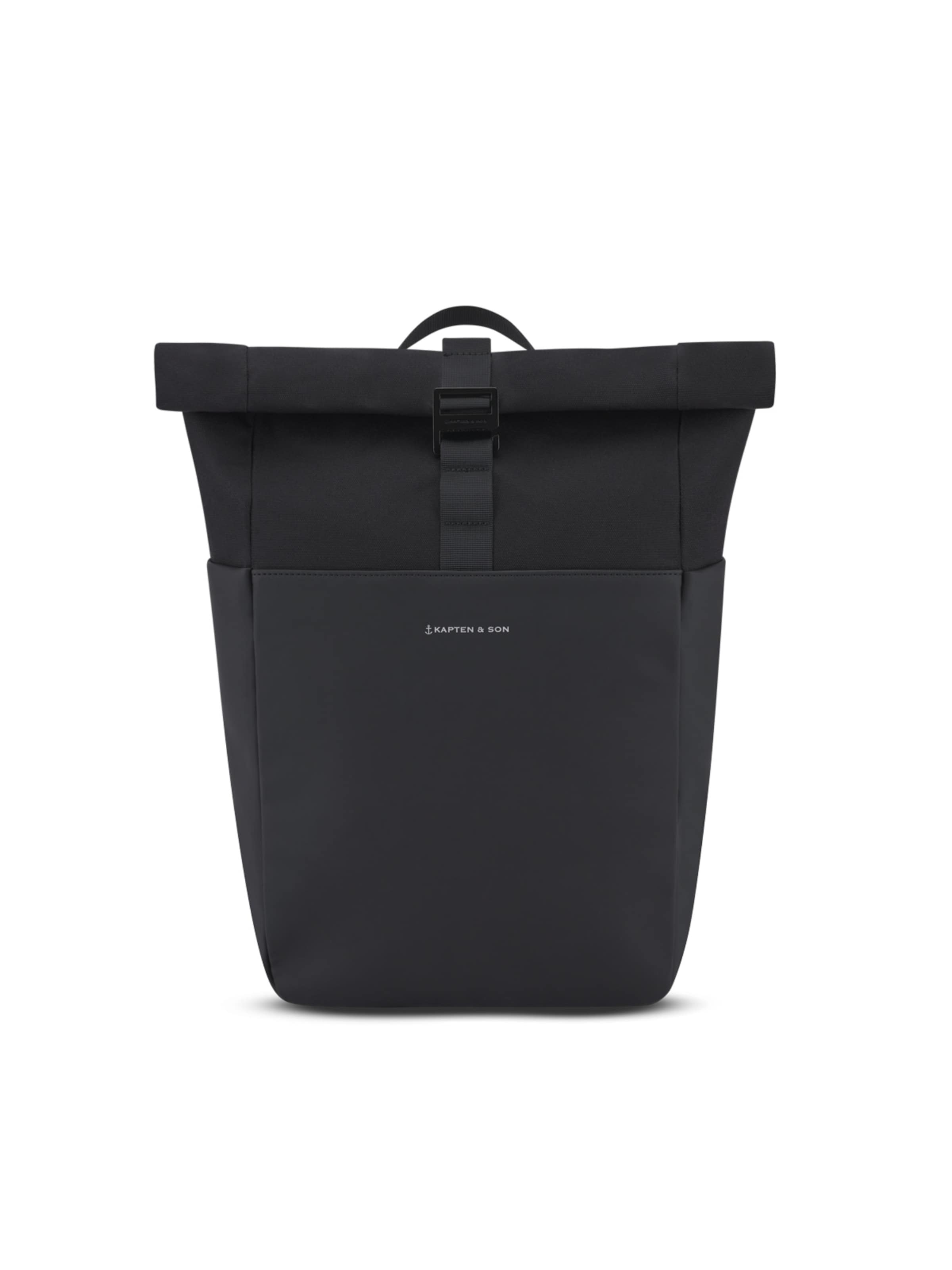 Kapten & Son Rucksack 'Lund Basic'‌‌‌ in Schwarz: Vorderseite