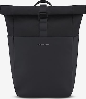Kapten & Son Rucksack 'Lund Basic' in Schwarz: Vorderseite