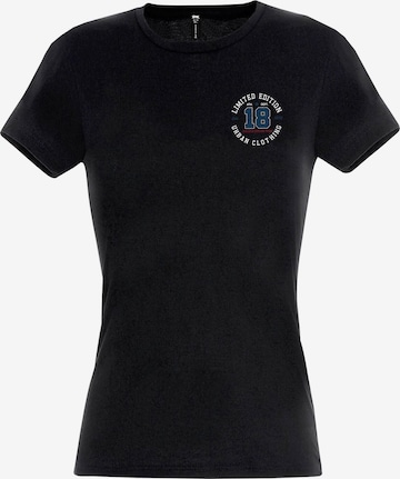 RMK Shirt 'College 18' in Schwarz: Vorderseite