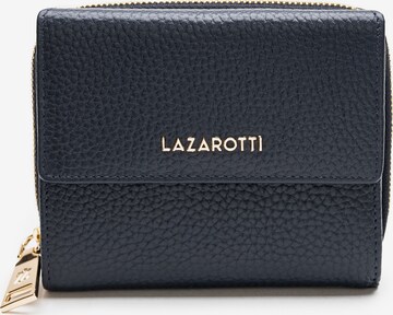 Lazarotti Wallet 'Bologna' in Blue: front