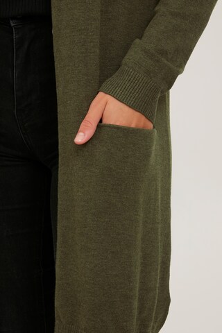 PULZ Jeans Knit Cardigan 'SARA' in Green