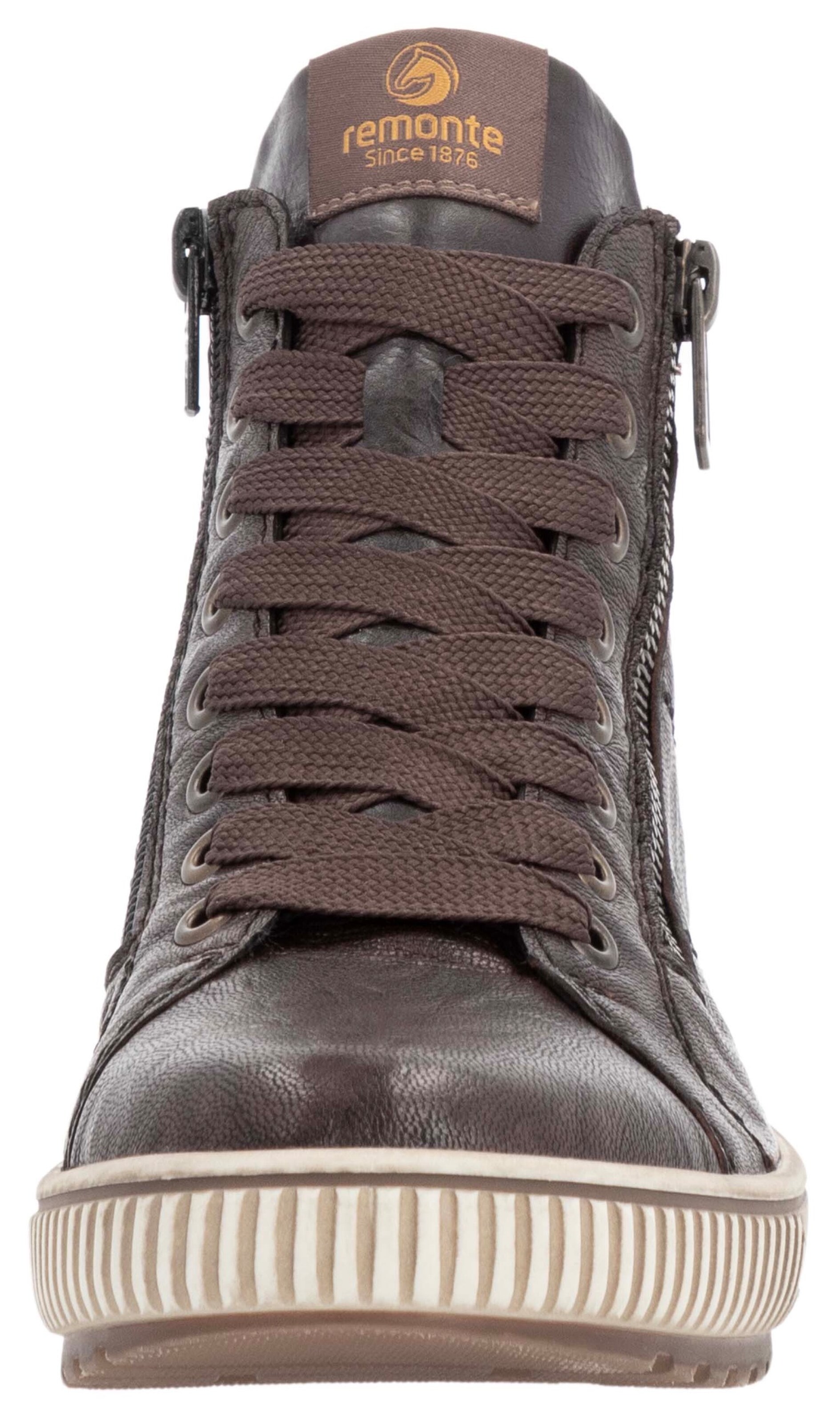 REMONTE High-Top Sneakers in Brown