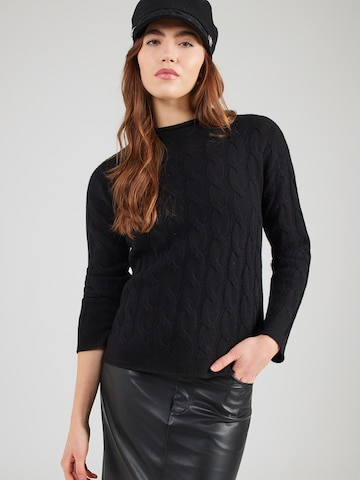 UNITED COLORS OF BENETTON Pulóver - fekete: elől