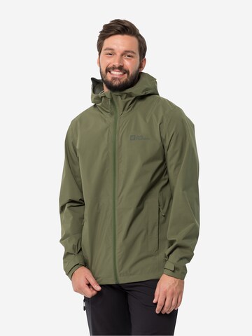 JACK WOLFSKIN Outdoorjacke 'ELSBERG' in Grün: predná strana