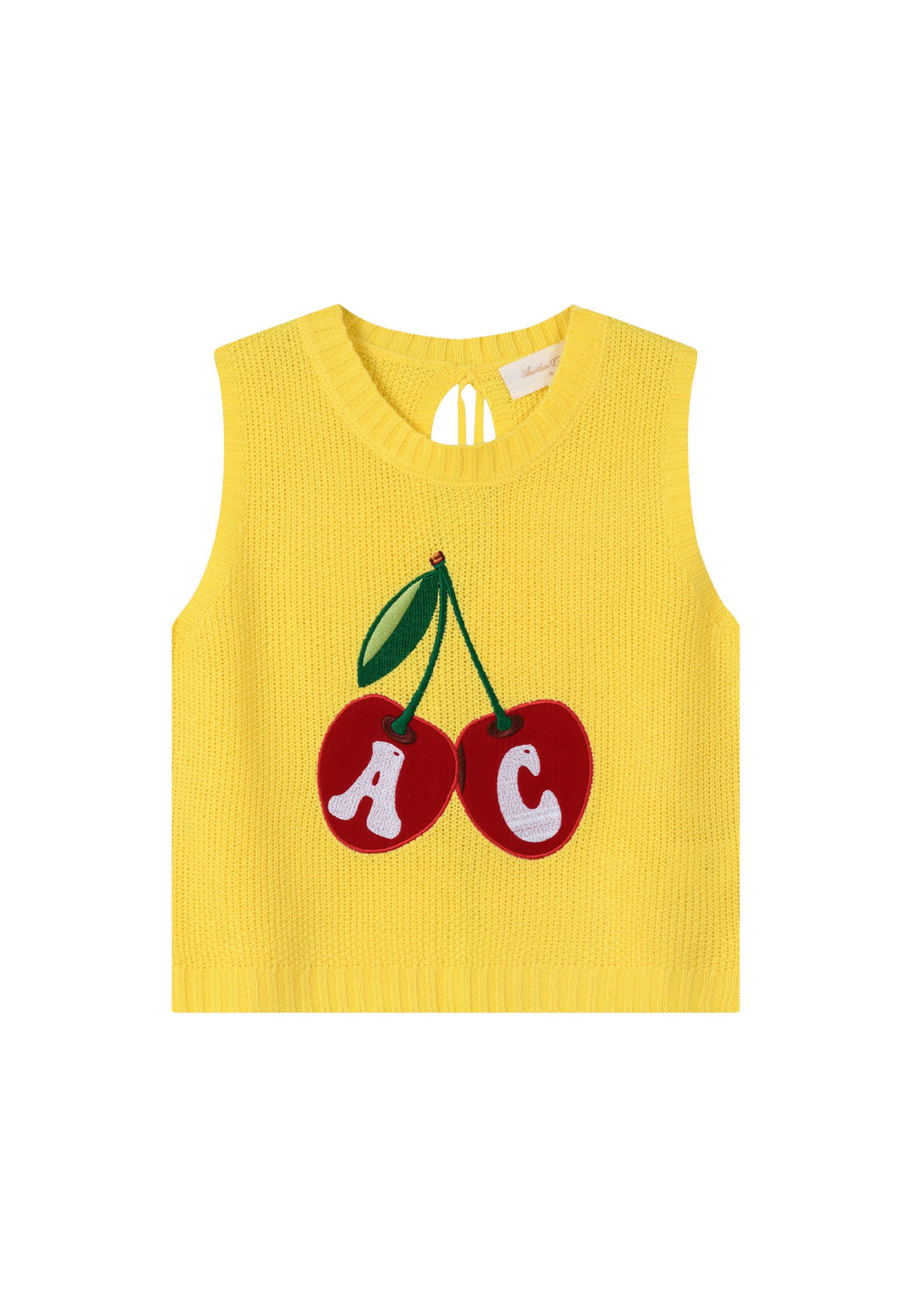 Tops en tricot Another Cotton Lab en jaune : devant