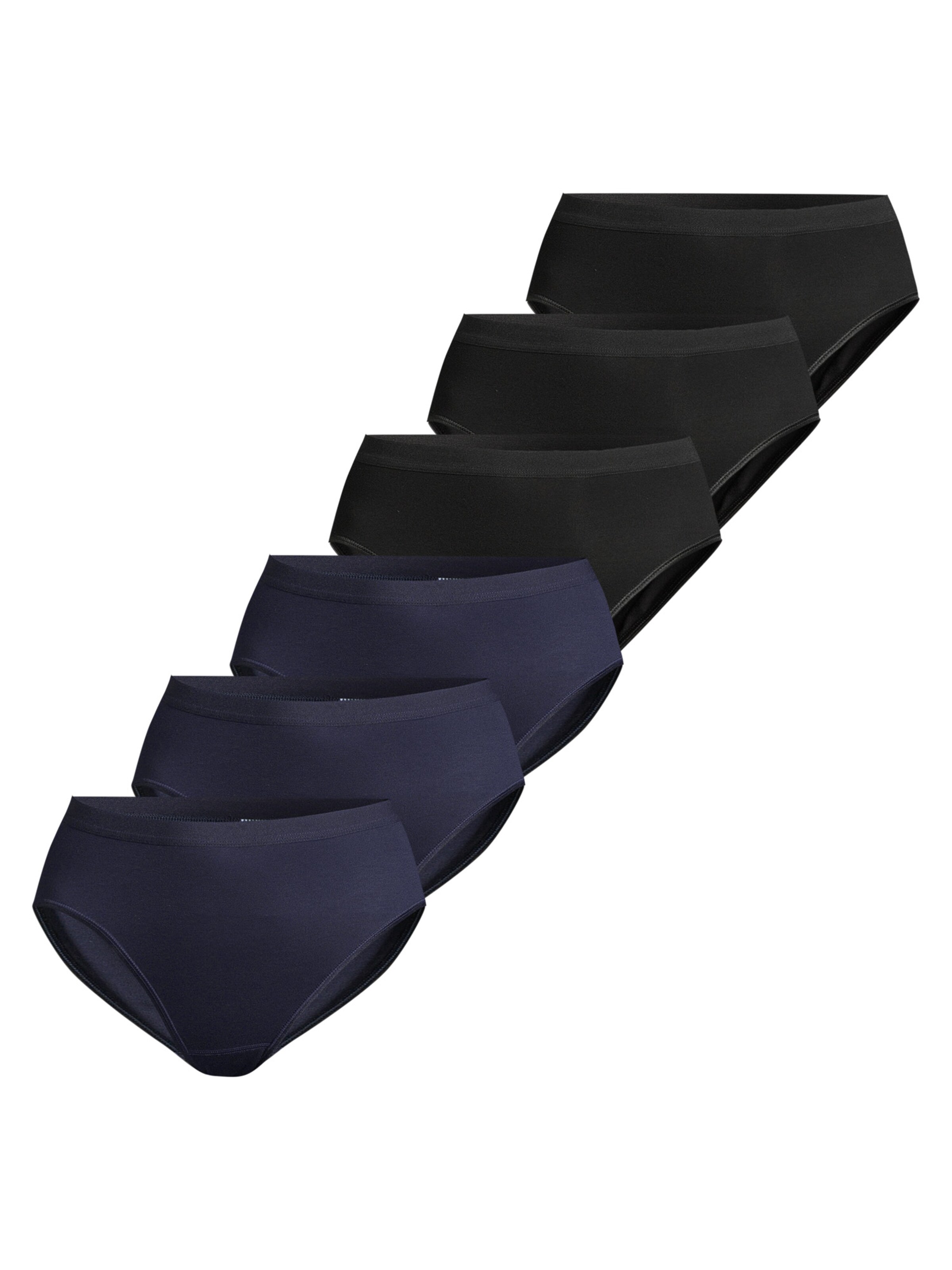 CON-TA Slip 'Modal'‌‌ in Schwarz: Vorderseite
