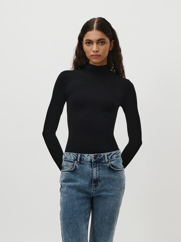 Body a maglietta 'Ava' di LeGer by Lena Gercke in nero: frontale