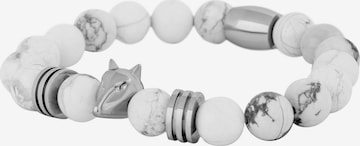 Akitsune Bracelet 'Obsidius' in White: front