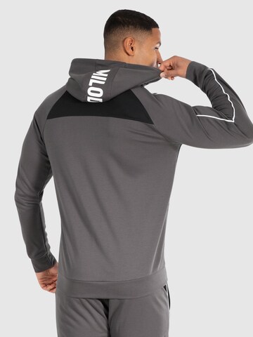 Smilodox Sweatjacke 'Suit Pro' in Grau