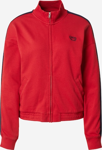 GAP Кофта на молнии в Красный: спереди