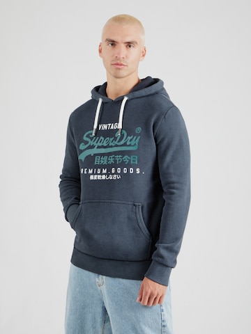 Superdry Sweatshirt in Blauw: voorkant