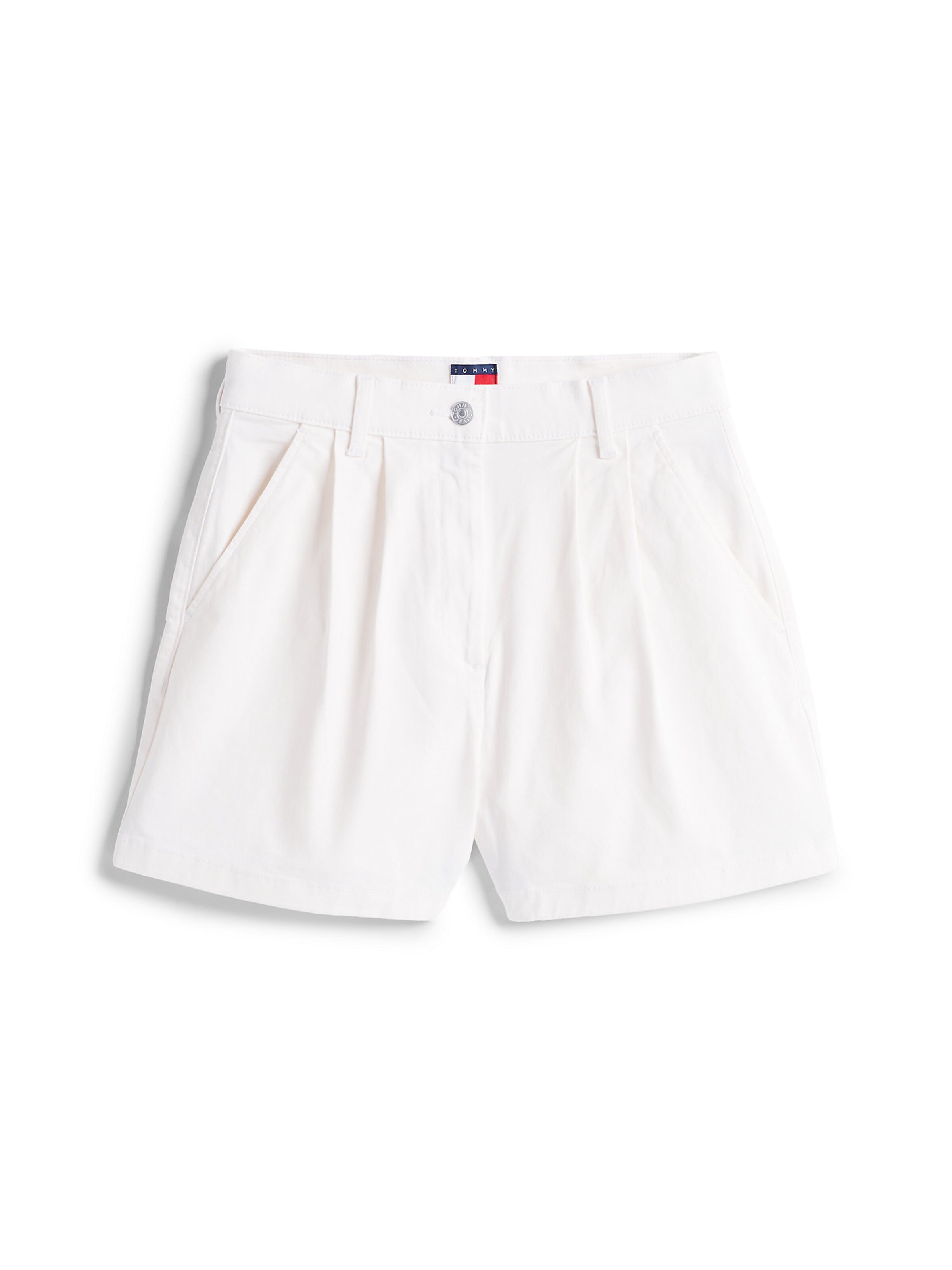 Loosefit Pantalon à pince 'Claire' Tommy Jeans en blanc : devant