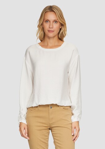 s.Oliver Blouse in Wit: voorkant