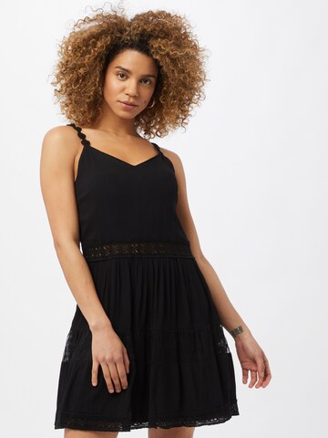 ONLY - Vestido de verano 'Karmen Anne' en negro: frente