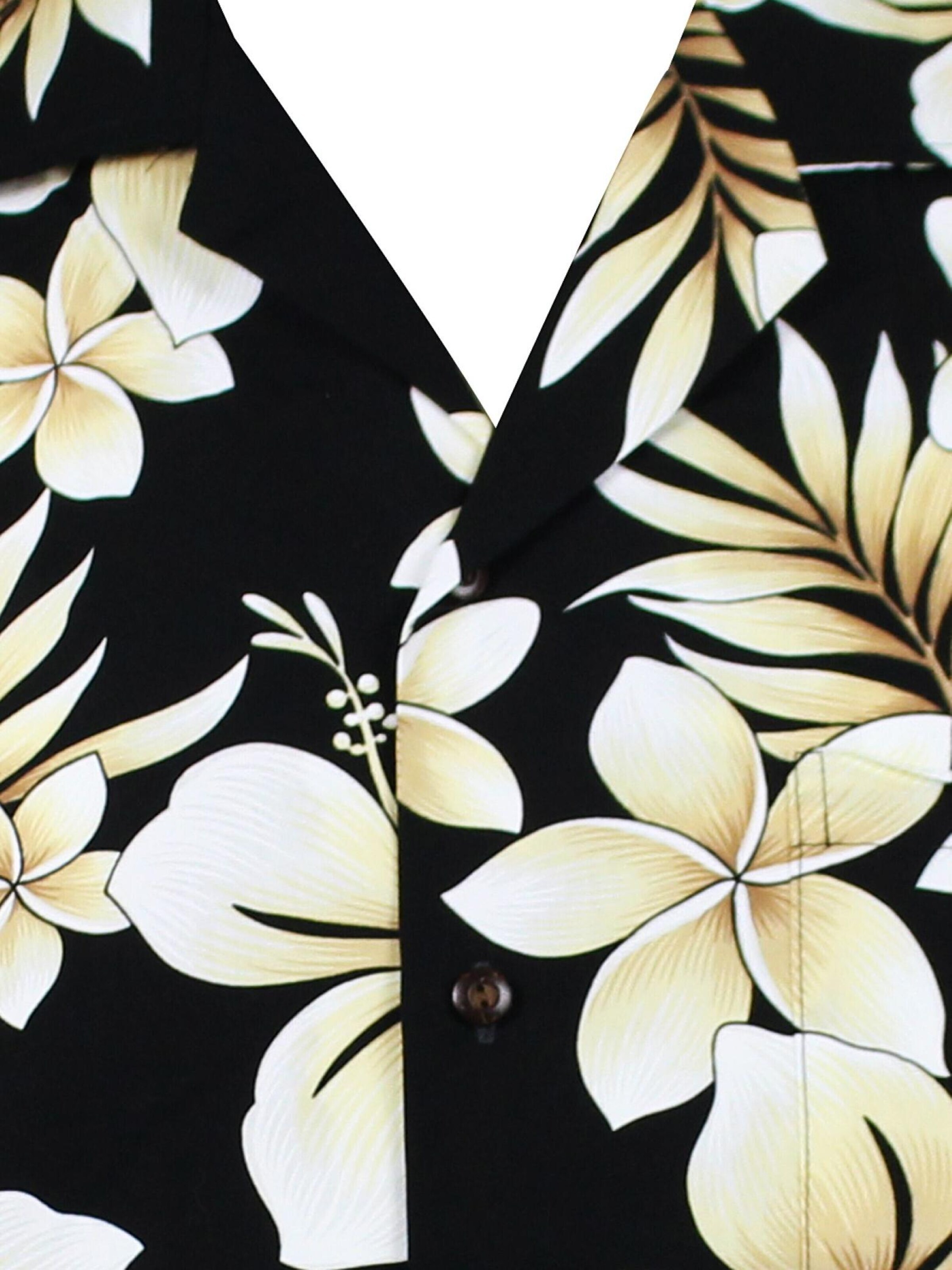 Pacific Legend Regular fit Button Up Shirt 'Goldblume' in Black