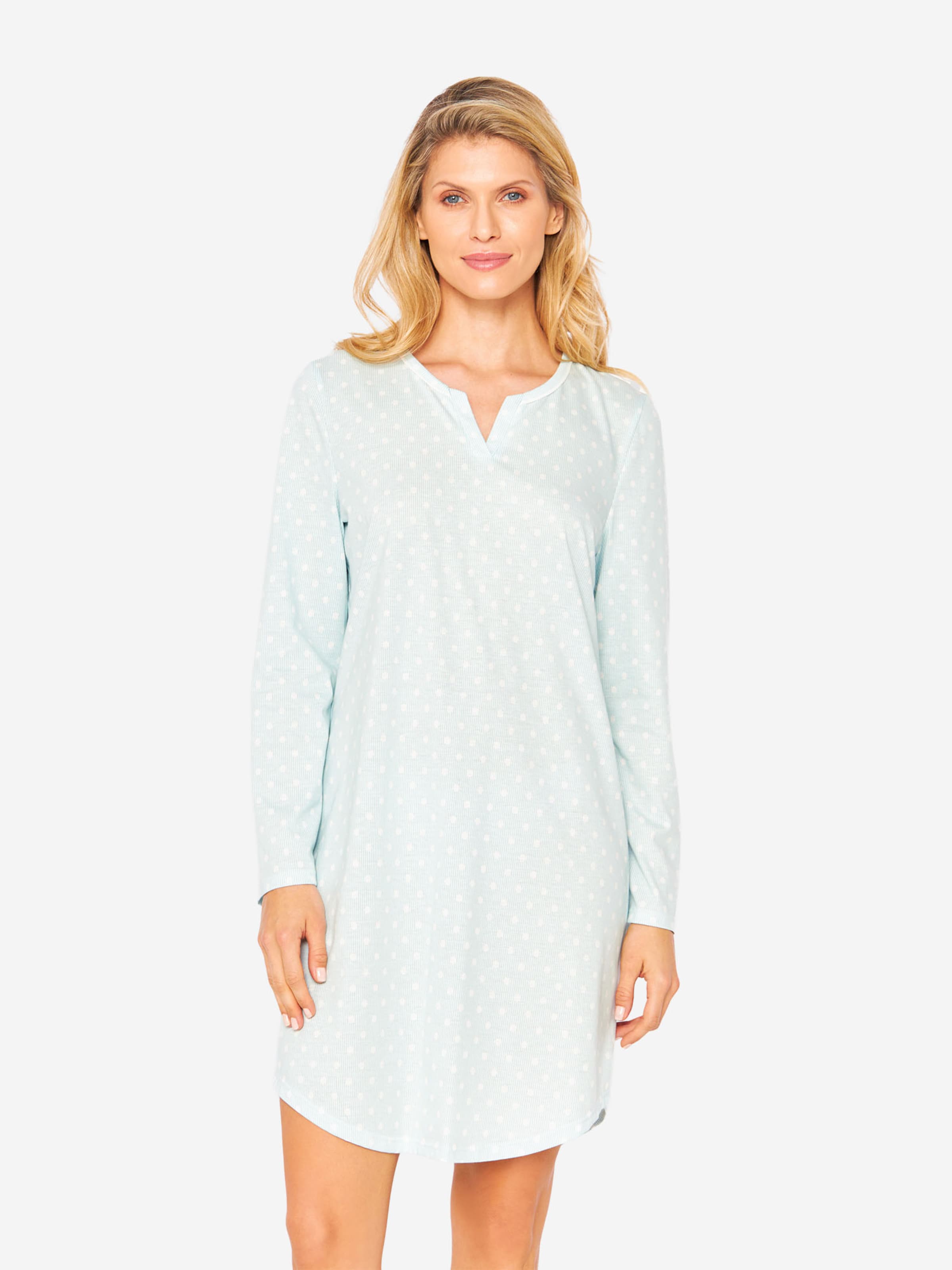 Rösch Nachthemd ' Mustermix ' in Grün: Vorderseite