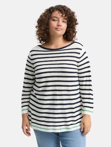 Tom Tailor Women + Trui in Zwart: voorkant