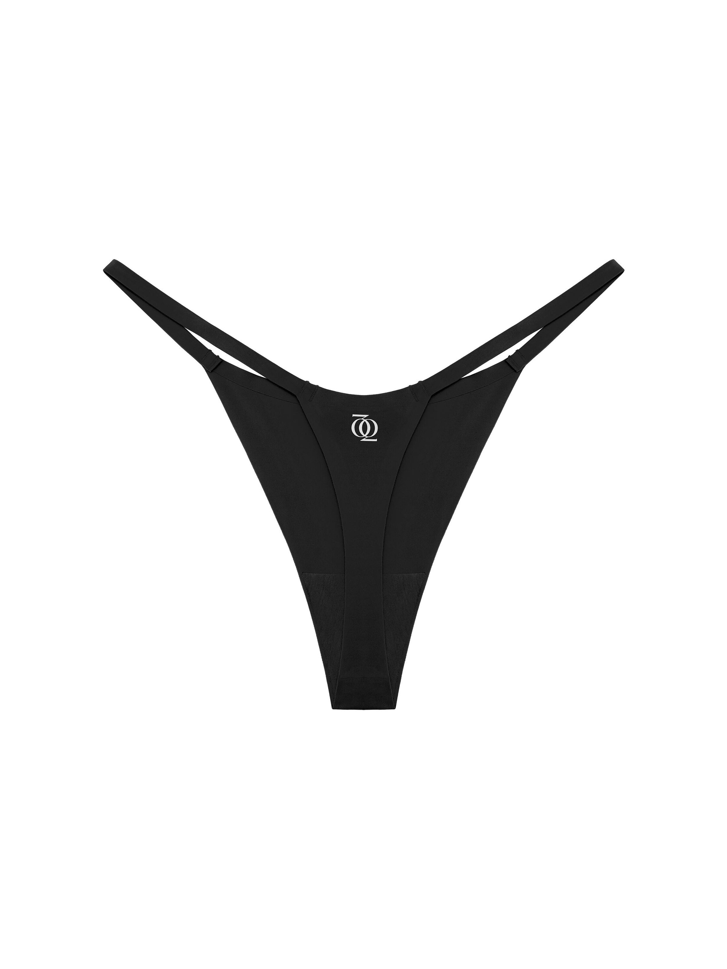 GOD SAVE QUEENS Thong 'Second Skin' in Grey