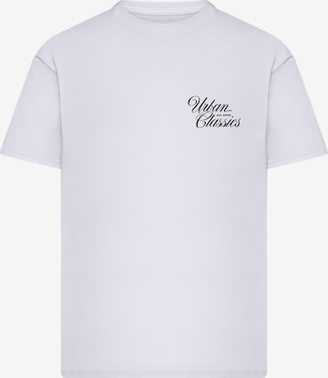T-Shirt 'Flow Script' Urban Classics en blanc : devant