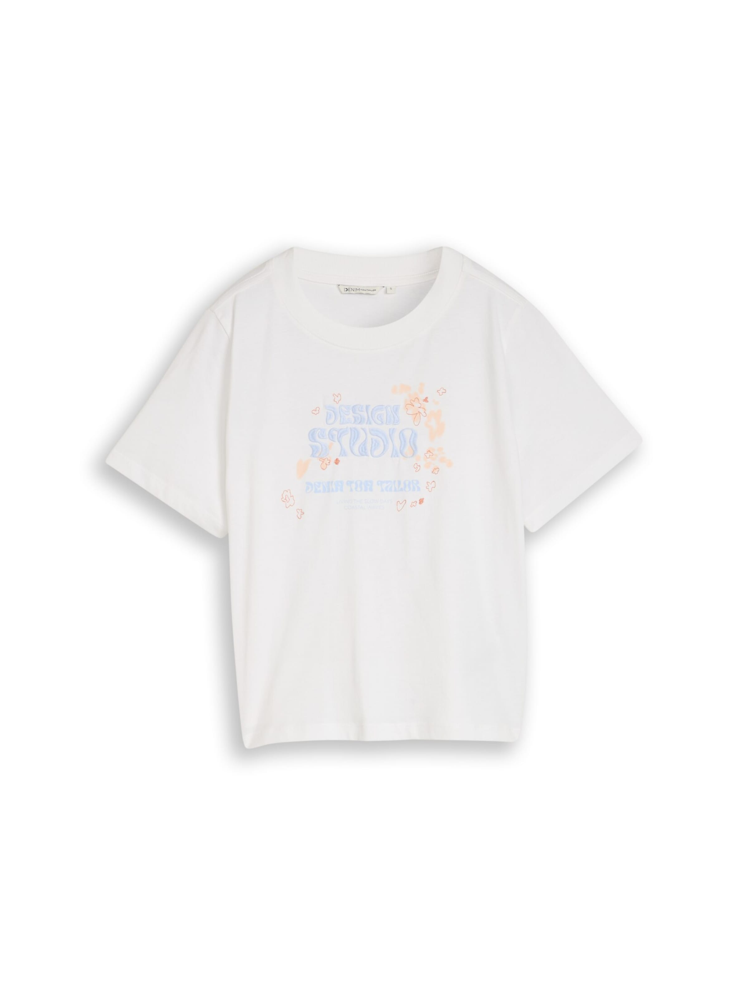 TOM TAILOR DENIM Shirt in White: front