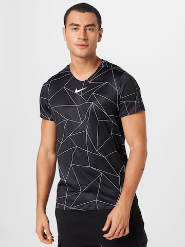 NIKE - Camiseta funcional en negro: frente