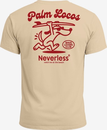 Neverless Shirt 'Palm Locos' in Beige: Vorderseite