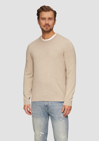 s.Oliver Trui in Beige: voorkant