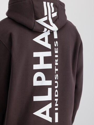 ALPHA INDUSTRIES Μπλούζα φούτερ σε καφέ