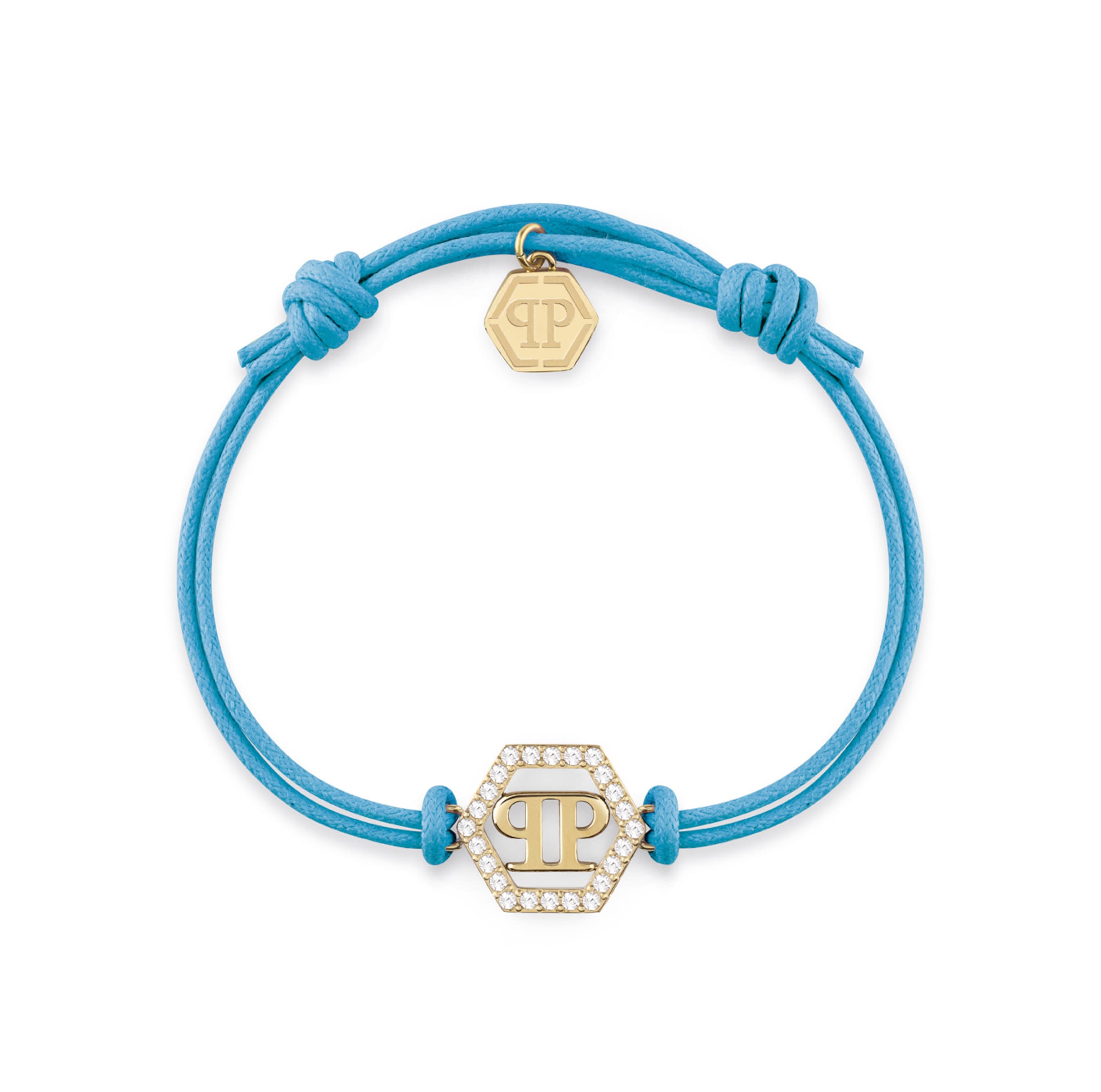 Philipp Plein Jewellery Armband 'Linked' in Blau: Vorderseite