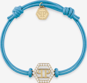 Philipp Plein Jewellery Bracelet 'Linked' in Blue: front
