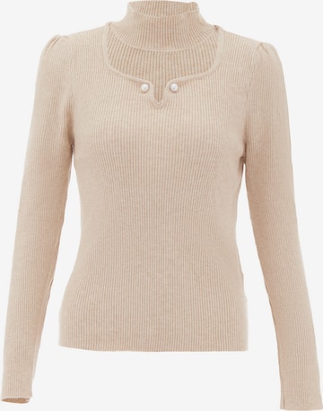 NAEMI Trui in Beige: voorkant