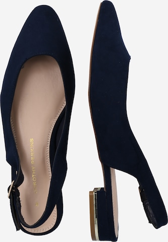 Dorothy Perkins Ballet Flats with Strap 'Ellery' in Blue