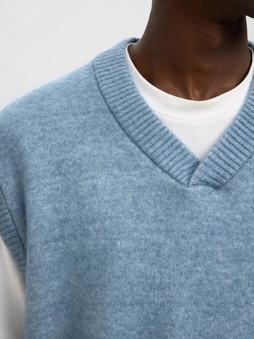 SELECTED Sweater Vest 'SLHRAI' in Blue