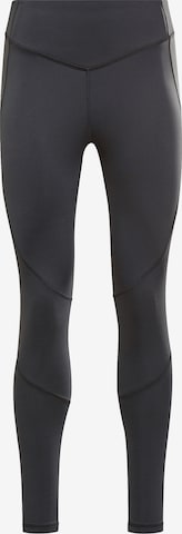 Reebok Skinny Sportbroek 'Two Tone Studio Tight' in Zwart: voorkant